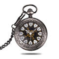 Vintage watch silver metal wholesale japan movt stainless steel back cheap pocket watches